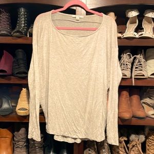 Miami size:small. Oatmeal/ beige long sleeve
